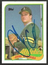 Oakland Athletics Jim Corsi (deceased 2022) Autograph Signed RC 1989 Topps #292  - £7.56 GBP