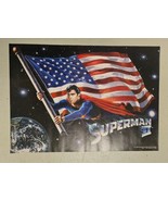 DC Comics Superman 2 The Movie Christopher Reeve Poster Pin Up NOS 23&quot;x1... - $220.14 MXN