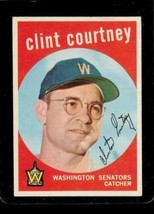 Vintage Baseball Trading Card Topps 1959 #483 Clint Courtney Washington Senators - £8.37 GBP
