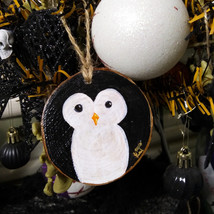 Hand painted penguin ornament - £7.42 GBP