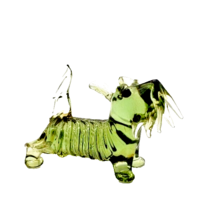 Scottie Dog Miniature Green Glass - $19.80