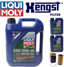 Oil Change Kit w/LIQUIMOLY 10W-60 + Hengst Filter E202H01D34 BMW M5 00-0... - $193.82 CAD