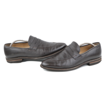 Bally Scribe Mens 10.5 Soft Calf Leather Penny Loafers Dress Shoes Dark ... - £132.35 GBP