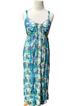 Vasna Desire Ladies Blue Multi Colored Maxi Dress Flowy Lined Nwt Small - £16.90 GBP
