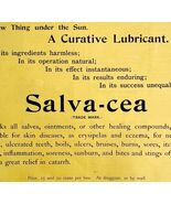 Salvacea Quack Medicine 1894 Advertisement Victorian Medical Curative AD... - $34.84 CAD