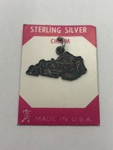 NOS vintage 925 Sterling Silver Kentucky Louisville Frankfort Charm NEW - $11.88