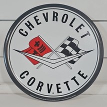 Vtg CHEVROLET CORVETTE SIGN 11” GENERAL MOTORS DEALERSHIP GAS OIL Ford M... - $15.79