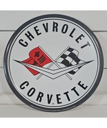 Vtg CHEVROLET CORVETTE SIGN 11” GENERAL MOTORS DEALERSHIP GAS OIL Ford M... - $15.79