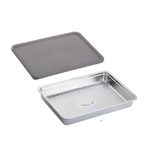 Anygleam Silver 1Pc Food Grade Stainless Steel Crisper Box Food Storage ... - $73.90