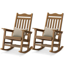 High Back Rocking Chair Set of 2 - £327.29 GBP