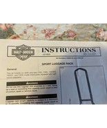 HARLEY DAVIDSON INSTRUCTION SHEET Sport Luggage Rack. Kit No. 53899-02/ ... - €3,37 EUR