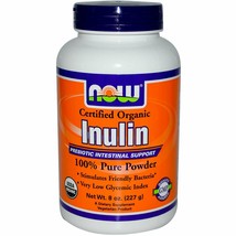 Organic, Inulin, 100% Pure Powder, 8 oz (227 g) - £12.63 GBP