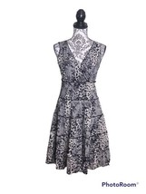 Style &amp; Co Womens Size Small Faux Wrap Surplice Fit &amp; Flare Dress Floral... - $12.16