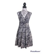 Style &amp; Co Womens Size Small Faux Wrap Surplice Fit &amp; Flare Dress Floral... - £9.55 GBP