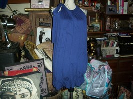 ANTHROPOLOGIE BORDEAUX Cool Cobalt Blue Dress Size P/S - $24.75