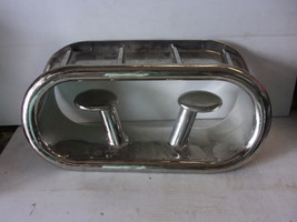 stainless yacht cleat, large through hull - $225.00