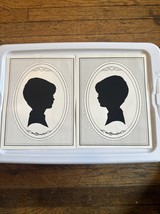 Vintage Walt Disney World Not Framed/ Cut Silhouettes Souvenir Two Young... - $372.00 MXN