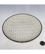 Bloomingville 8&quot; Karine Salad Dessert Plate Cream Grey Scrolls EUC - £18.04 GBP