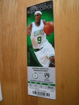 NBA Boston Celtics Full Unused Ticket Stub 4/10/13 Vs. Brooklyn Nets - £1.55 GBP