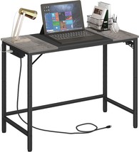 Hoobro Computer Desk, Home Office Desk With Power Outlet, Modern Study W... - $73.95