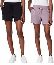 32 DEGREES Cool Women&#39;s 2 Pack Pull on Shorts. Size: S, Color: Black/HT ... - $22.00