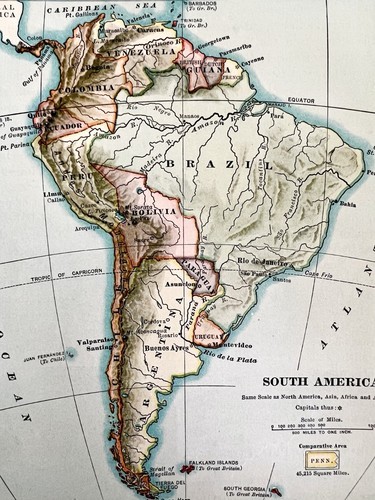 Mortons Elementary Geography 1900 Victorian 1st Edition HC Illustrated Maps WHBS Item image 5