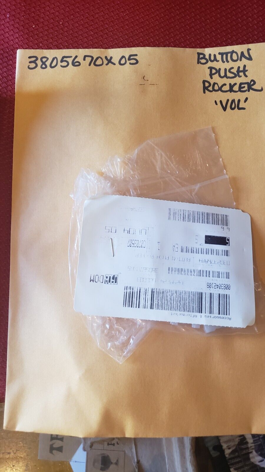 NEW OEM LOT of 2 Motorola Radio Button Rocker VOL Volume # 3805670x04