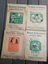 Lot of 4 1920s Silent Reading Set Work Harter School Supply Edward Babb Nursery - £15.67 GBP