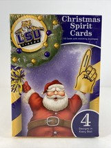 LSU Tigers Christmas Spirit Cards &amp; Envelopes 12 Cards in 4 Different Designs - £2.73 GBP