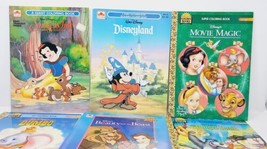 VTG Disney Coloring/Sticker Book Lot (6) Dumbo Jungle Book Disneyland New 90s - £16.23 GBP