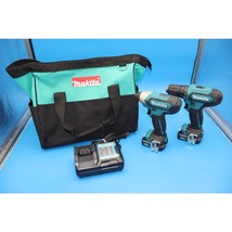 Makita CT226 12v MAX CXT FD09 3/8&quot; Drill and DT03 Impact Driver Combo Kit - $109.99