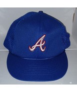  Atlanta Braves Kroger Trucker Hat SnapBack  VINTAGE CAP SMOKE FREE  - $39.75