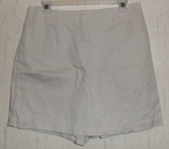 Excellent Womens Sonoma Life + Style Stone Beige Skort Size 12 - £19.79 GBP