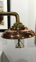 Nautical Exterior Wall Décor Vintage Brass Light Fixture With Copper Shades - €72,11 EUR