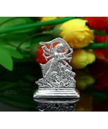 Sterling silver Goddess Durga maa,Pooja Articles Mataji sculpture amazin... - $66.04 CAD
