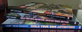 DK Lego Build Your Own Adventure Lot 3 Book Set Ninjago Star Wars Nexo Knights - £7.87 GBP