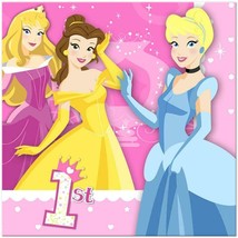 Disney Princess 1st Lunch Dinner Napkins 16 per Package Birthday Party S... - £2.80 GBP