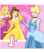 Disney Princess 1st Lunch Dinner Napkins 16 per Package Birthday Party S... - £2.82 GBP