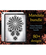 Procreate Mandala bundle | Procreate stamps | Tattoo flash | Procreate f... - $7.95