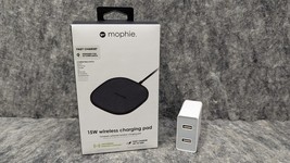 Mophie Fast Charge 15W Wireless Charging Pad for Apple Google Samsung Qi... - $257.81 MXN