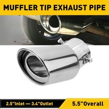 Auto Parts Exhaust Pipe Tip Tail Muffler Stainless Steel Replacement Accessories - £25.21 GBP