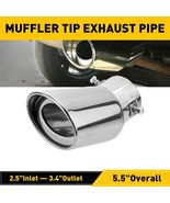 Auto Parts Exhaust Pipe Tip Tail Muffler Stainless Steel Replacement Acc... - £25.16 GBP