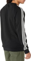adidas Originals Mens Adicolor Classics 3-Stripes Crew Sweatshirt Black Medium - £47.01 GBP