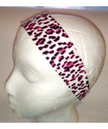 2 X Pink White Leopard  Fabric Headband for Woman/ Head Wrap Accessory H... - $8.40