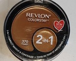 Revlon colorstay 2 in 1 compact makeup &amp; concealer TOAST #370 - £21.04 GBP