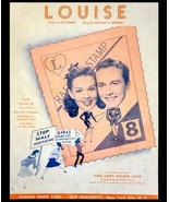 Vintage Sheet Music Louise You Can&#39;t Ration Love Ration Stamp Famous Mus... - $186.49 MXN