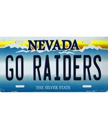 Nevada State Background Novelty Metal License Plate Tag (Go Raiders) - £11.95 GBP