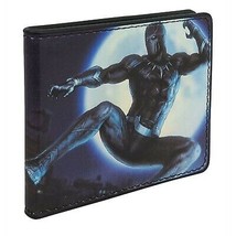 Black Panther Hunter&#39;s Moon Men&#39;s Bi-Fold Wallet Black - £20.83 GBP
