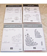 STAMPIN&#39; UP!  CLEAR MOUNT &amp; CLING STAMP SETS  3 NEW &amp;1 PREOWNED   24 IMP... - £15.57 GBP