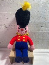 1977 Animal Fair Toy Soldier Plush Doll Nutcracker British Soldier Stuffed Figur - £30.22 GBP